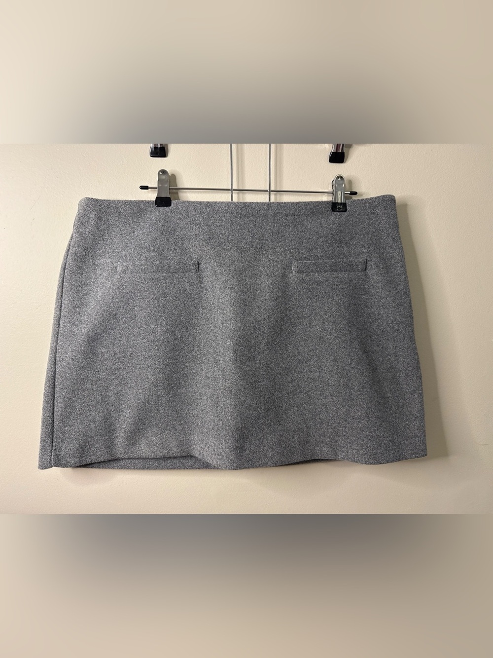 a new day Gray Mini Skirt with Front Pocket Detail